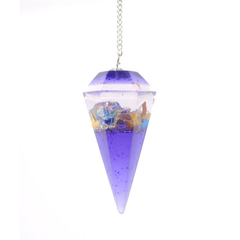 Péndulo Orgonite Violeta