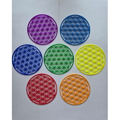 Set de 7 figuras planas - FLOR DE LA VIDA