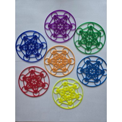 Set de 7 figuras planas - CUBO METATRÓN