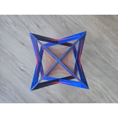Merkaba de hilos - Color Rojo