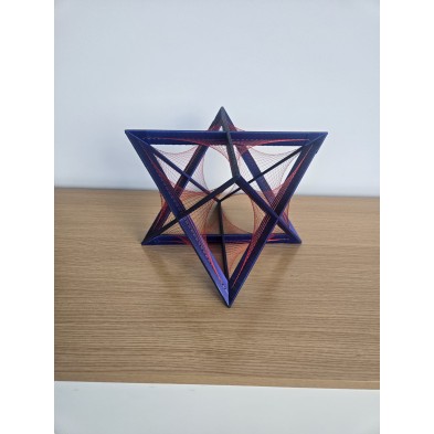 Merkaba de hilos - Color Rojo