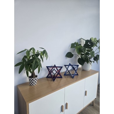 Pack Merkaba de hilos  - Color Blanco y Rojo